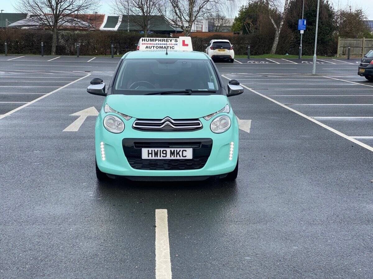 Reverse Bay parking, start position Humphrey's Driving lessons