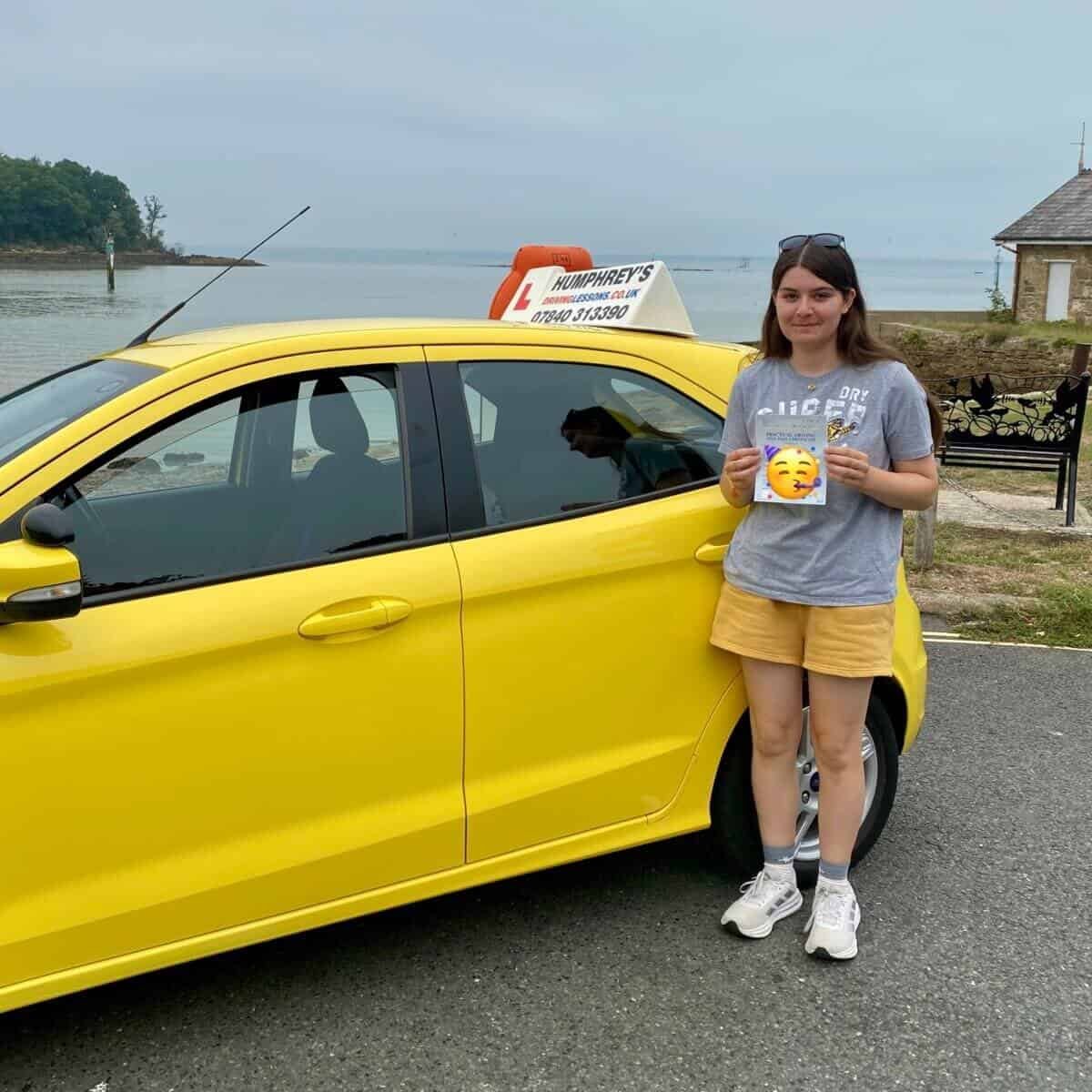 Driving Lessons St Helens Driving Lessons St Helens, Isobel Smith, Passed driving Test, Humphrey's Driving Lessons